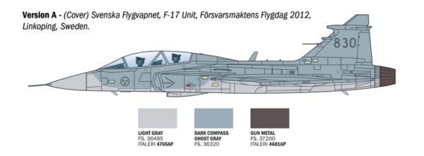Italeri JAS-39D Gripen Twin Seater 1/72 Scale 1216