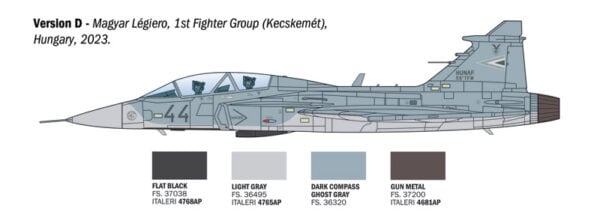 Italeri JAS-39D Gripen Twin Seater 1/72 Scale 1216