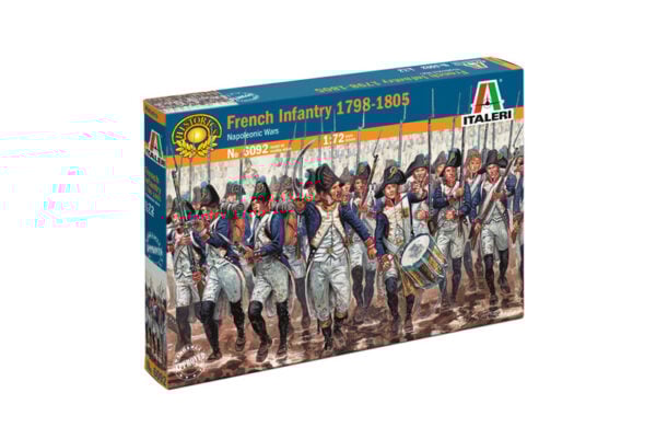 Italeri French Infantry 1798 - 1805 Set of 48 Napoleonic Wars 1/72 Scale 6092
