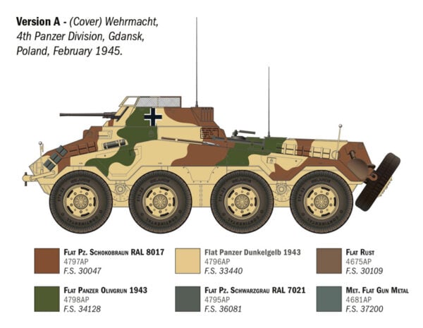 Italeri Sd. Kfz. 234/1 Armoured Car 1/35 Scale 6757