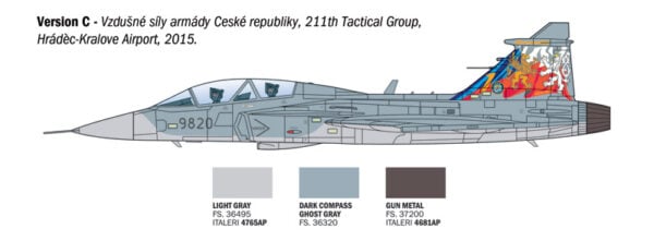 Italeri JAS-39D Gripen Twin Seater 1/72 Scale 1216