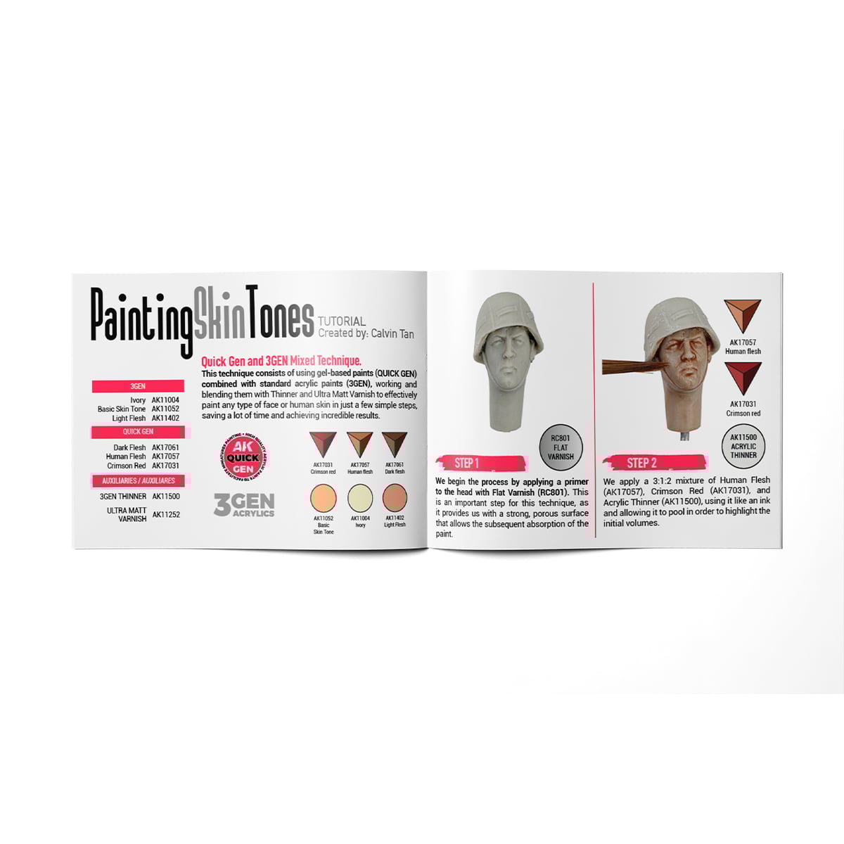 AK Interactive 3rd Generation Painting Skin Tones Paint Set AK17526