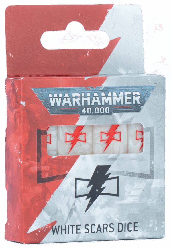 Dice Set of 16 White Scars Warhammer 40000 55-67 Box