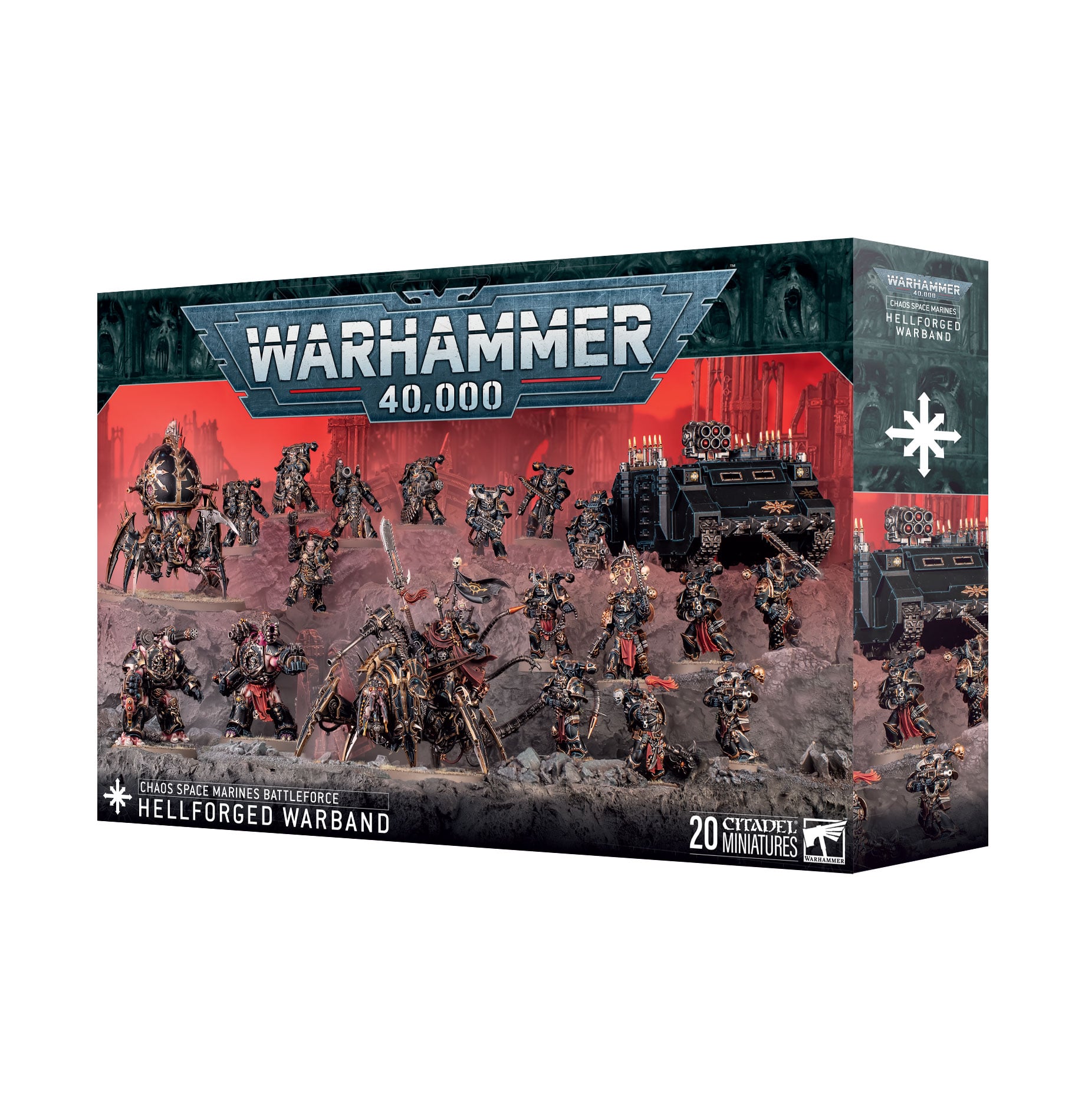 Hellforged Warband Battleforce Box Chaos Space Marines Warhammer 40000 71-43
