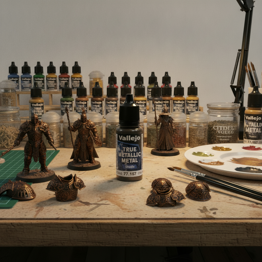 Arcane Gold Shade 18ml True Metallic Metal Vallejo 77157