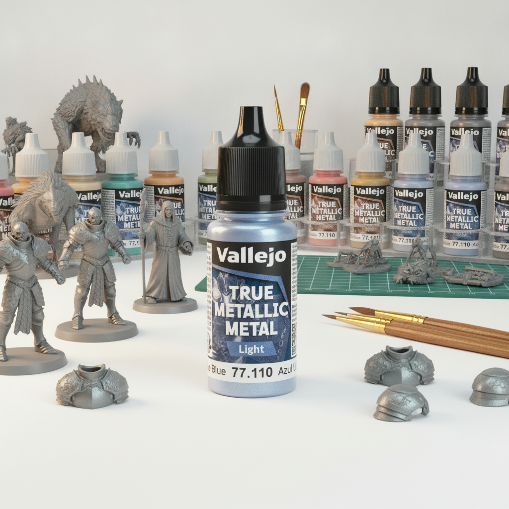 Ultramarine Blue Light 18ml True Metallic Metal Vallejo 77110