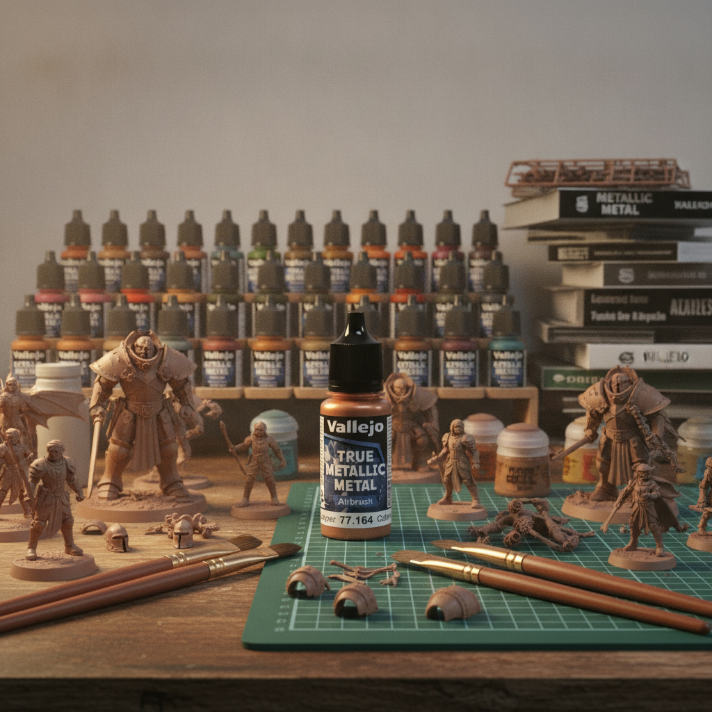 Ancient Copper Airbrush 18ml True Metallic Metal Vallejo 77164