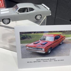 Sneak Peak MPC 1972 Plymouth Duster 1/25 Scale MPC1006