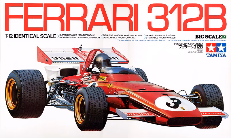 Tamiya 1970 Ferrari 312B Big Scale Series No 7 1/12 Scale 12007