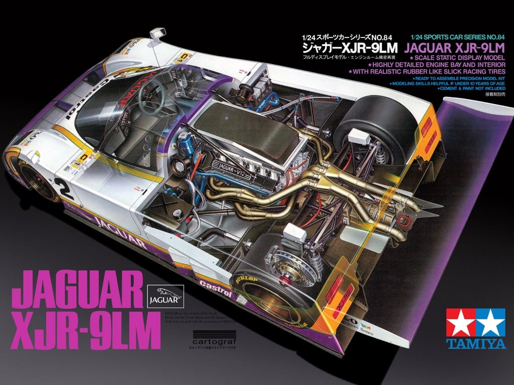 Tamiya 1988 Jaguar XJR-9LM Silk Cut Static Display 1/24 Scale 24084