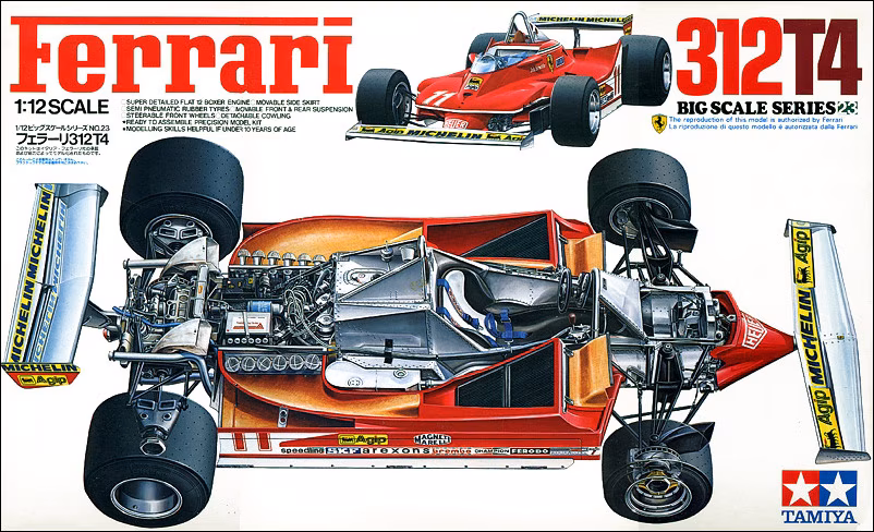 Tamiya Ferrari 312T4 Big Scale Series No 23 1/12 Scale 12025