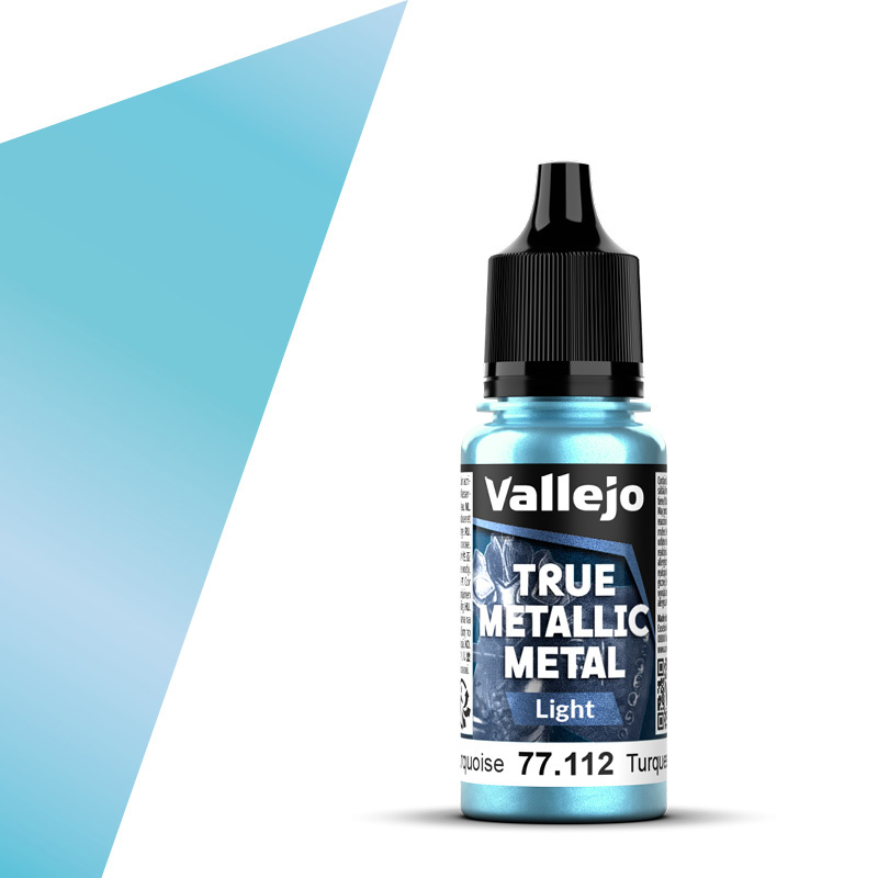 Hydra Turquoise Light 18ml True Metallic Metal Vallejo 77112