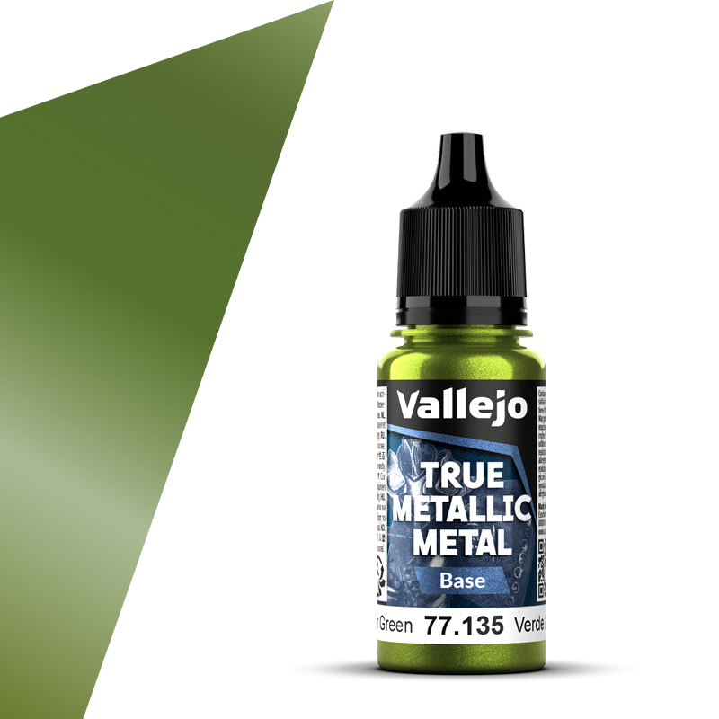 Amber Green Base 18ml True Metallic Metal Vallejo 77135