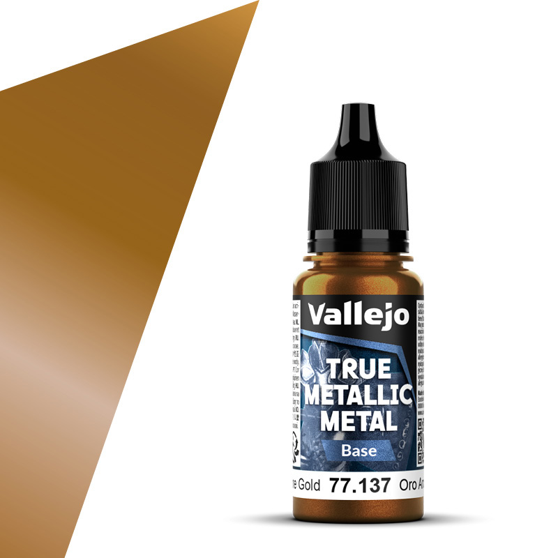 Arcane Gold Base 18ml True Metallic Metal Vallejo 77137