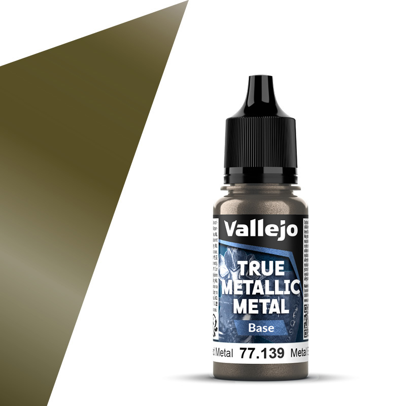 Aged Metal Base 18ml True Metallic Metal Vallejo 77139