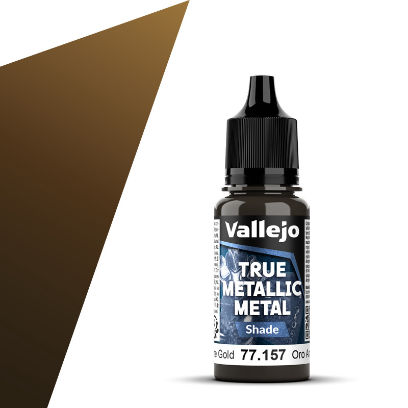 Arcane Gold Shade 18ml True Metallic Metal Vallejo 77157