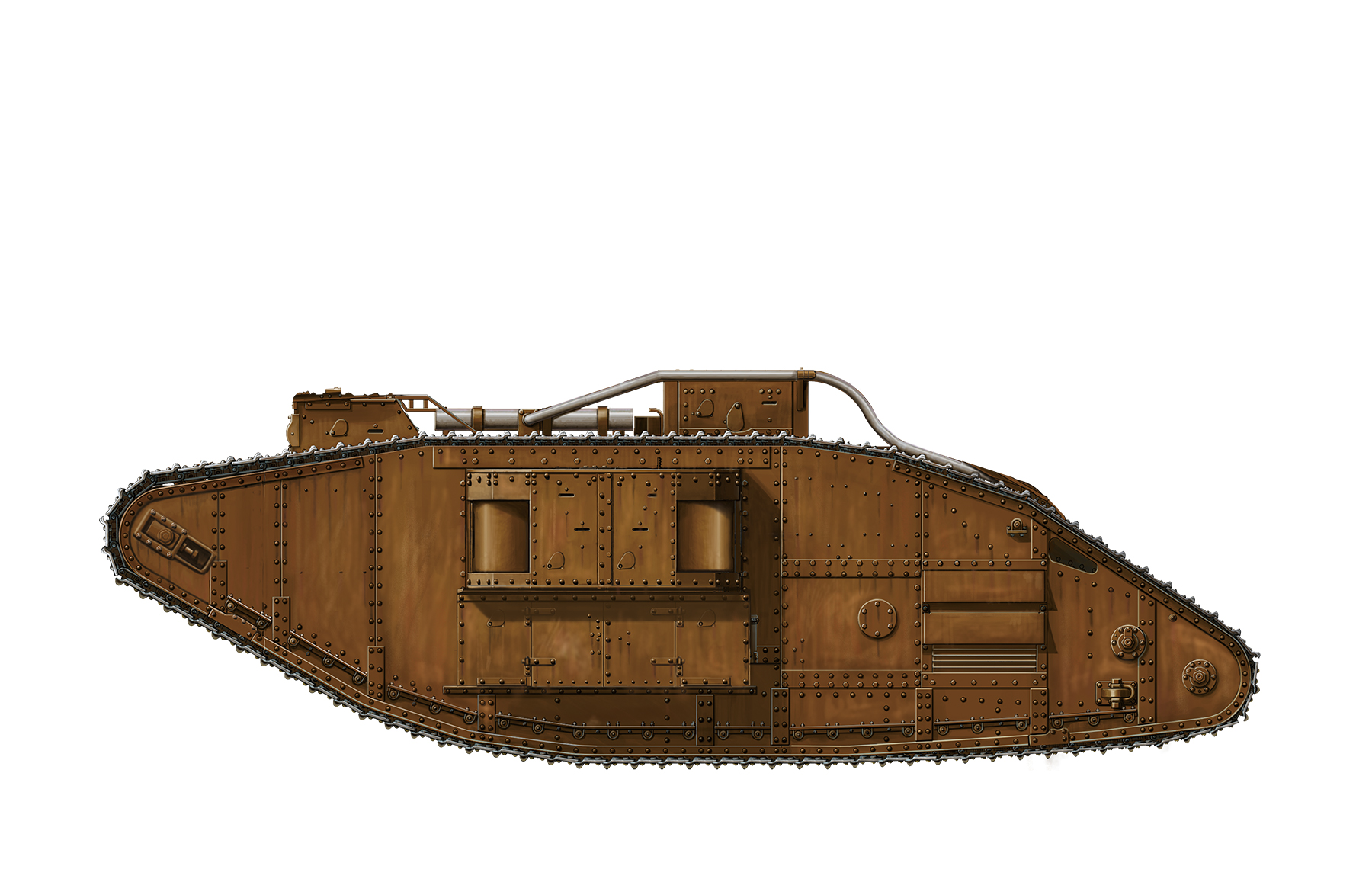 Meng British Heavy Tank Mk.V Female 1/35 Scale TS-029
