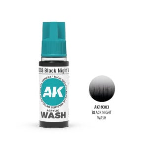 AK Interactive 3rd Generation Black Night Wash 18ml AK19303