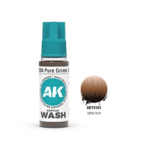 AK Interactive 3rd Generation Sepia Filth Wash 18ml AK19305