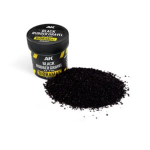AK Interactive Black Rubber Gravel 0.8-2mm AK8311