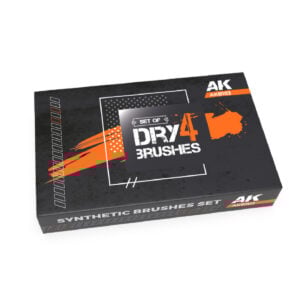 AK Interactive Set of Dry Brushes Set of 4 AKB103