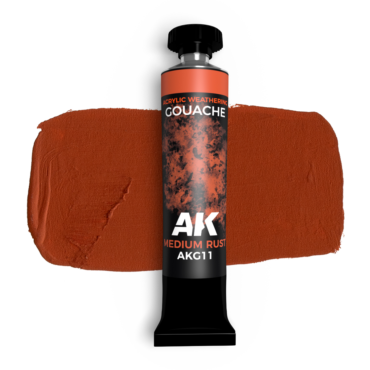 AK Interactive Gouache Medium Rust AKG11