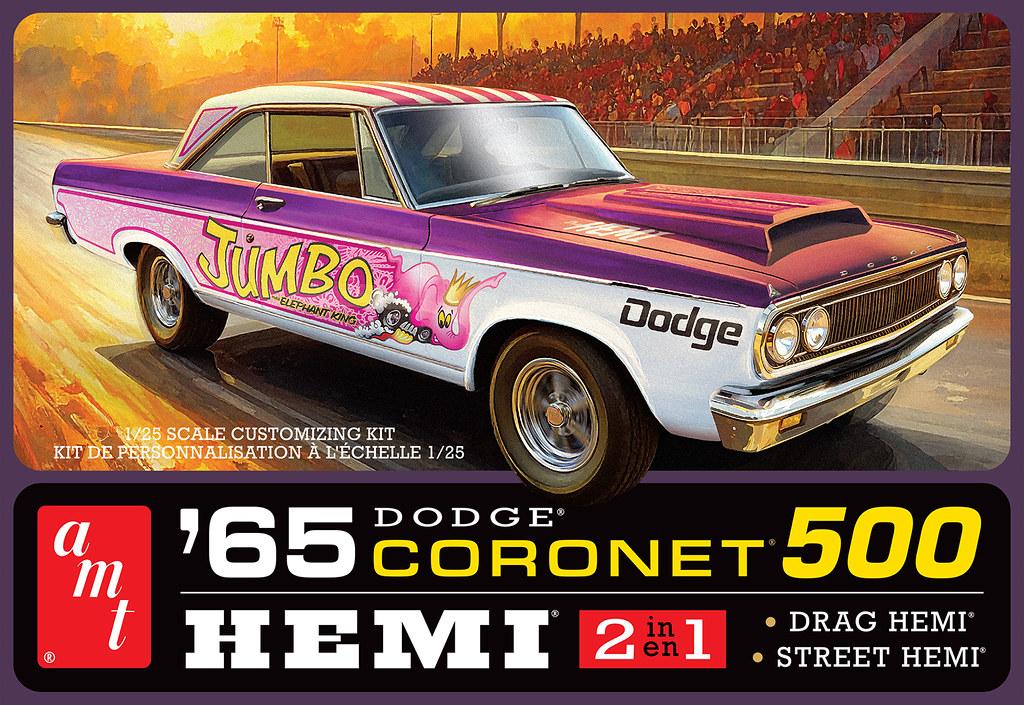 AMT 1965 Dodge Coronet 500 Hardtop HEMI 1/25 Scale 1499