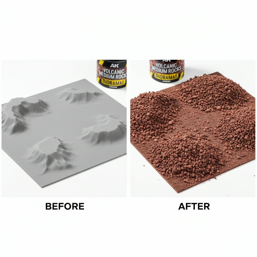 AK Interactive Volcanic Medium Rocks 100ml AK8305