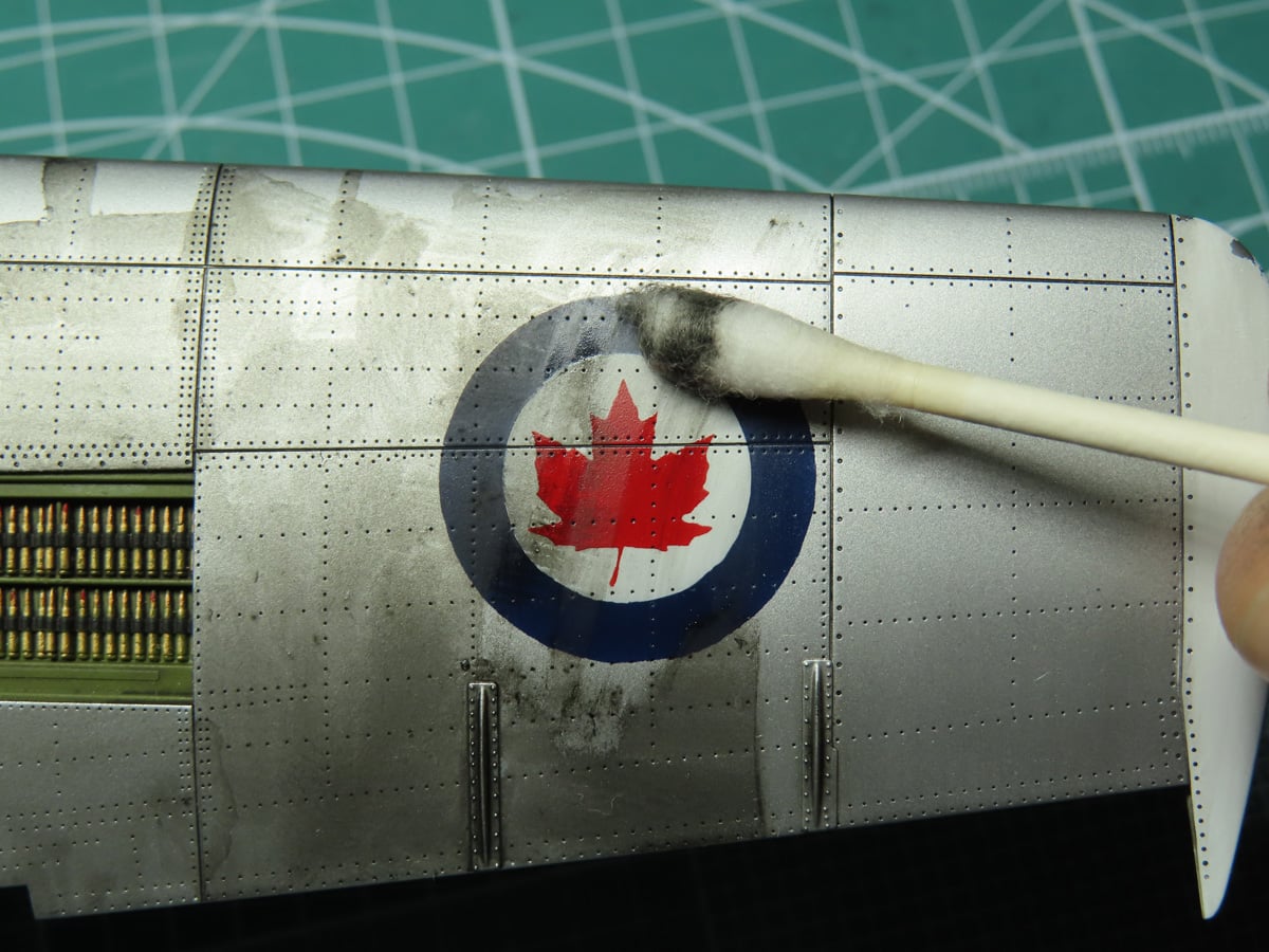 Cleaning with Swab and Thinner