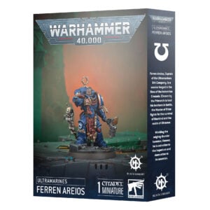 Ferren Areios Captain of the Ultramarines Warhammer 40000 55-37 Box
