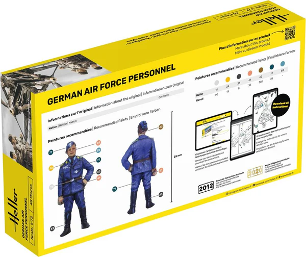 Heller German Military Personnel Luftwaffe 1/72 Scale 49655