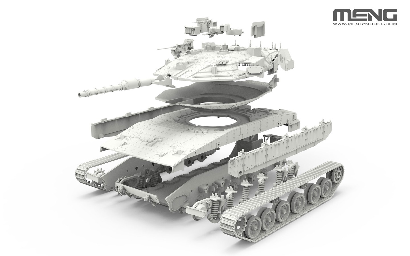 Meng Merkava Mk.4M Israeli Main Battle Tank with Trophy System 1/72 Scale 72-006