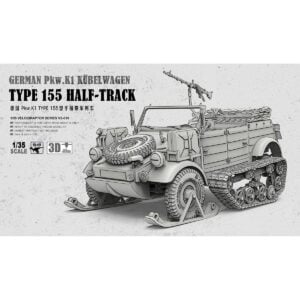 Meng German Pkw.K1 Kubelwagen Type 155 Half-Track 1/35 Scale VS-018