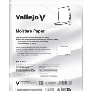 Vallejo Set of 30 Sheets of Moisture Paper for Wet Palette B90003
