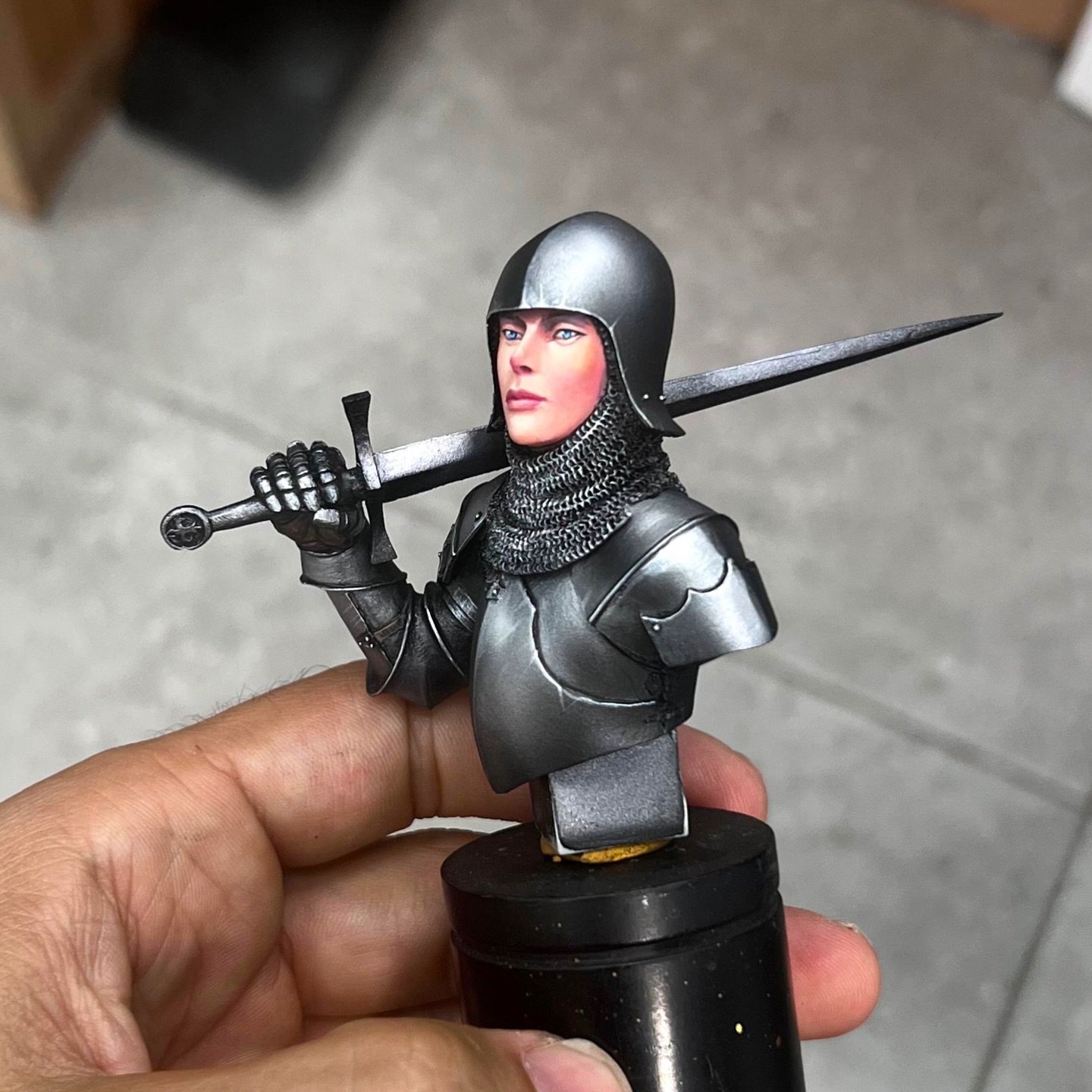 Vallejo Using True Metallic Metal with the BSL System by Angel Giraldez Full Figure