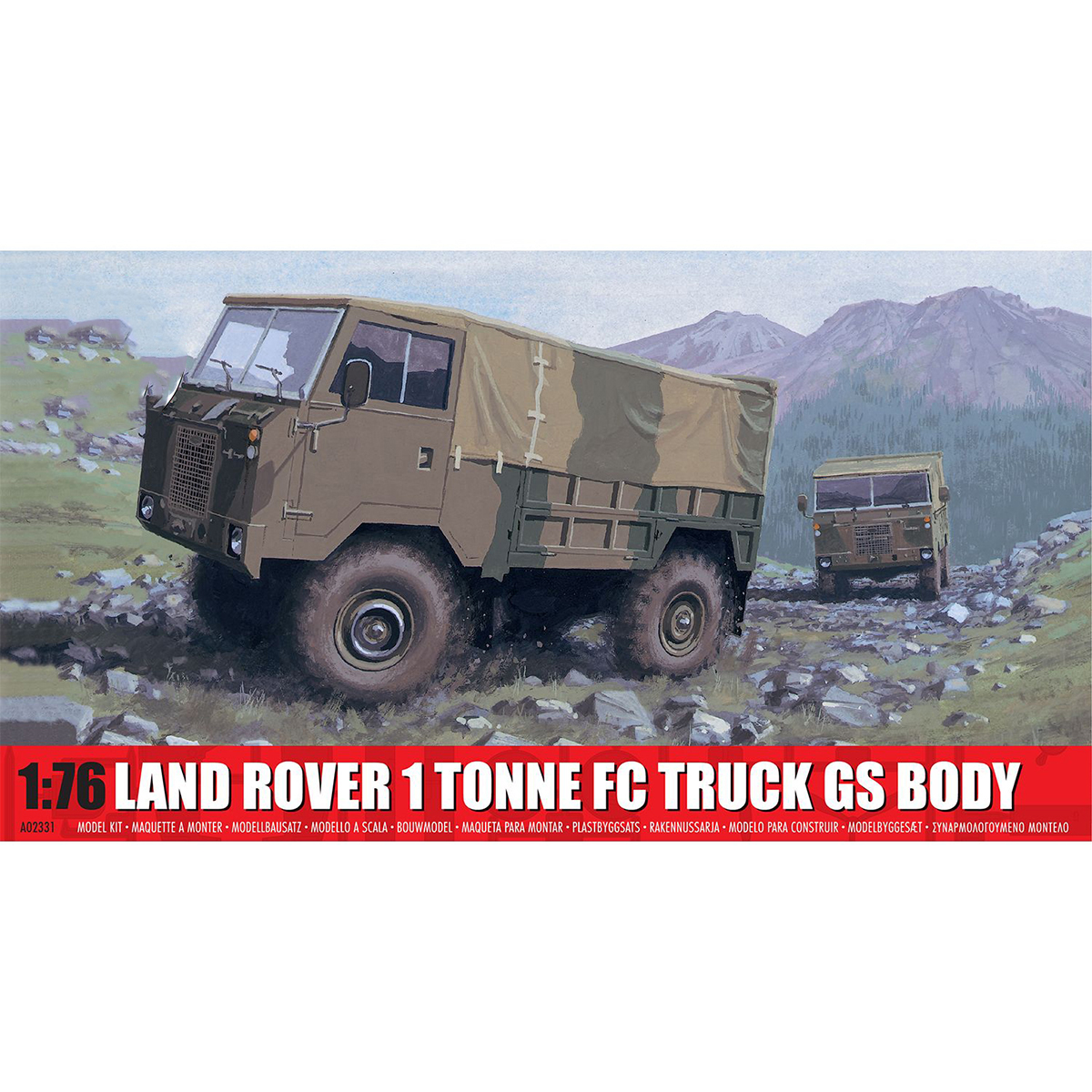 Airfix Land Rover 1 Tonne FC Truck G.S. Body 1/76 Scale A02331