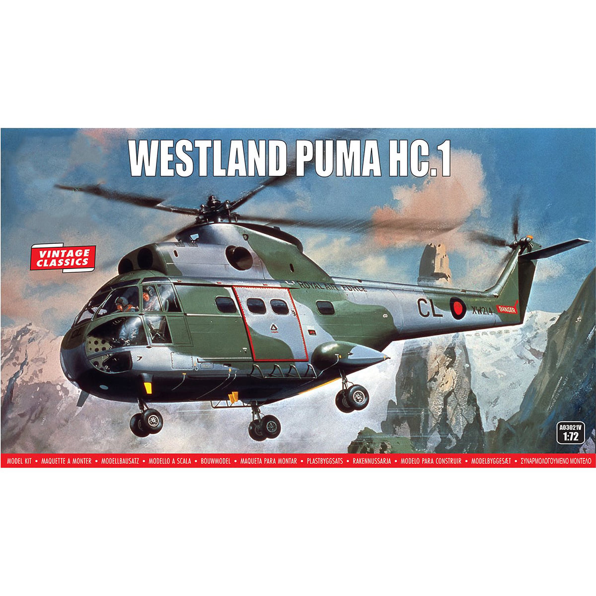 Airfix Westland Puma HC.1 Helicopter 1/72 Scale A03021V