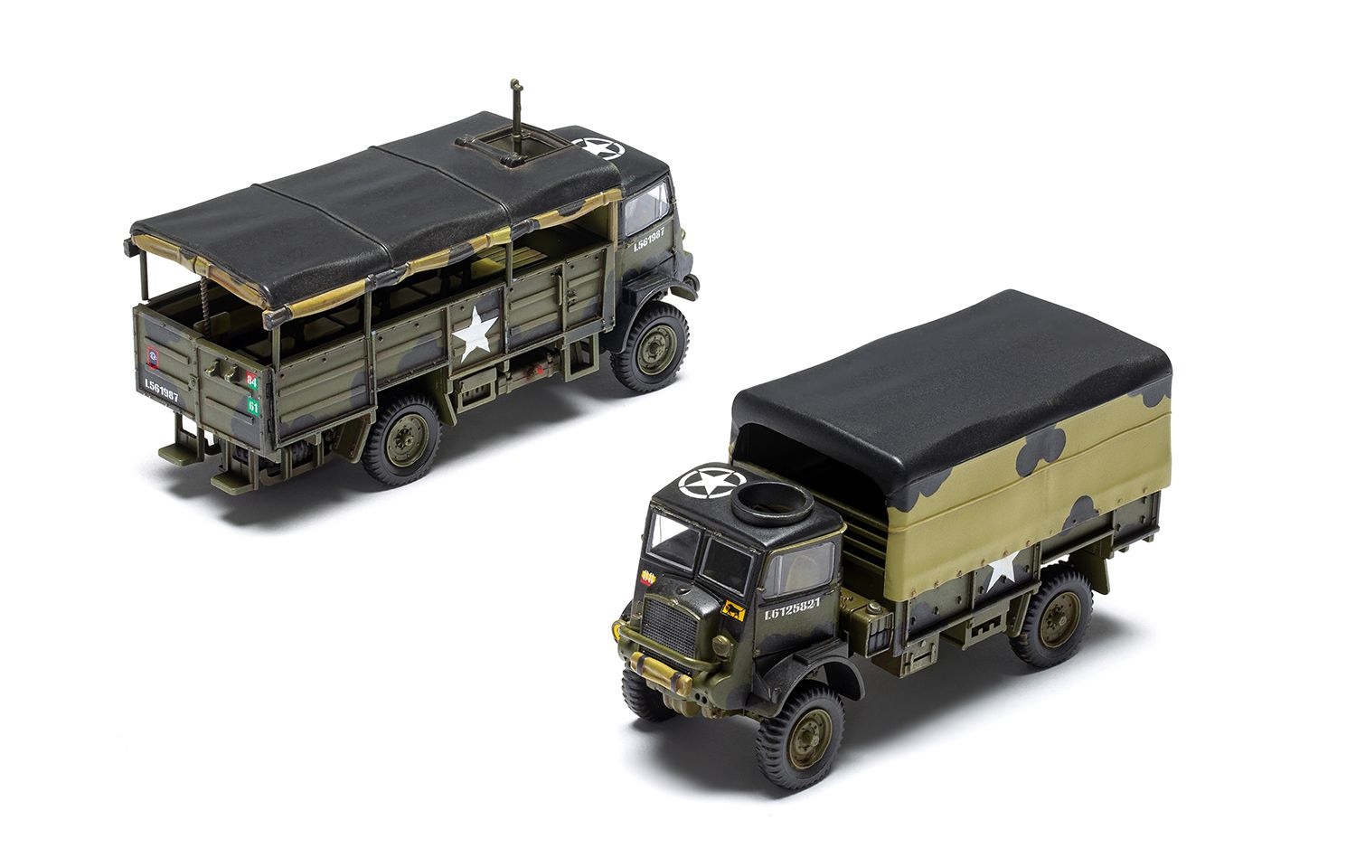Airfix WWII 3-Ton GS and Troop Trucks 1/76 Scale A03306A