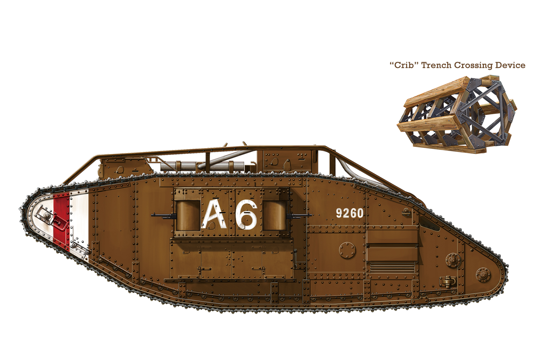 Meng British Heavy Tank Mk.V Female 1/35 Scale TS-029