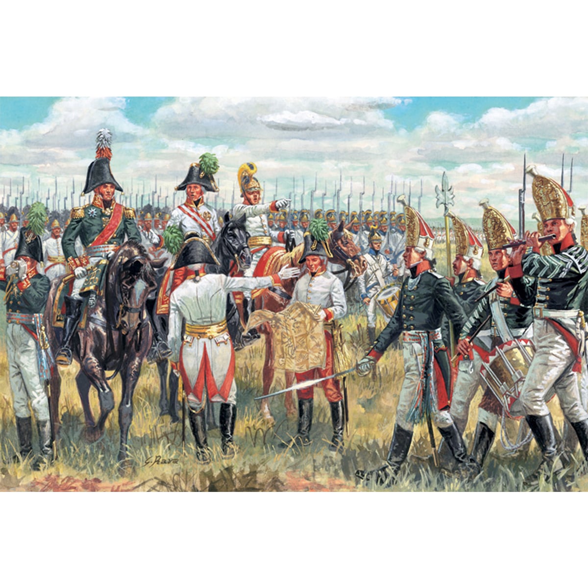 Italeri Austrian and Russian General Staff 1/72 Scale 6037