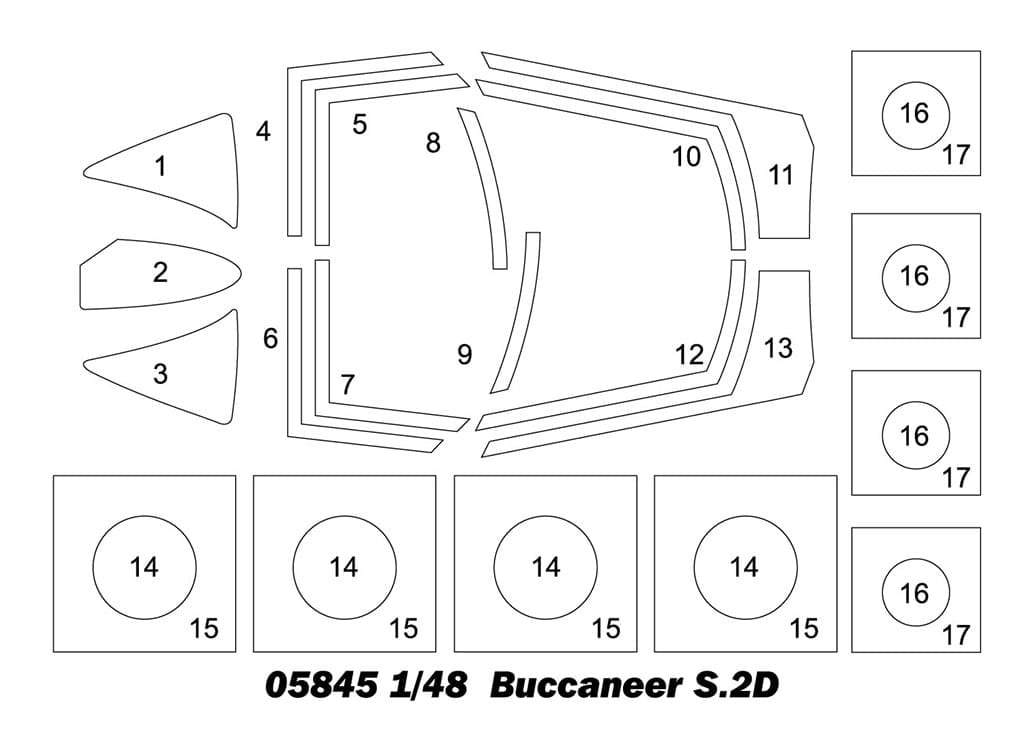 Trumpeter Buccaneer S.2D 1/48 Scale 05845