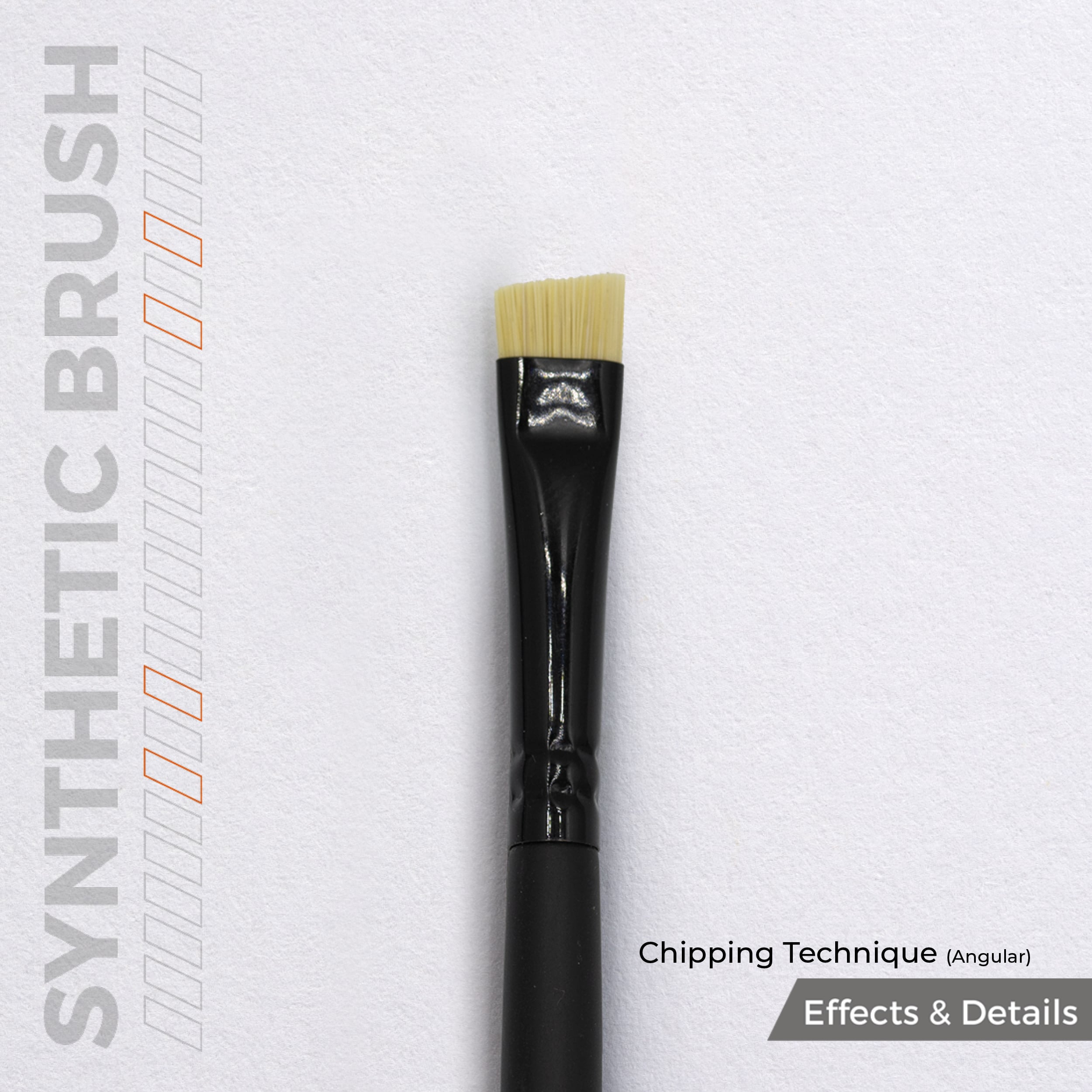 AK Interactive Synthetic Brush Chipping Technique Angular AKB029