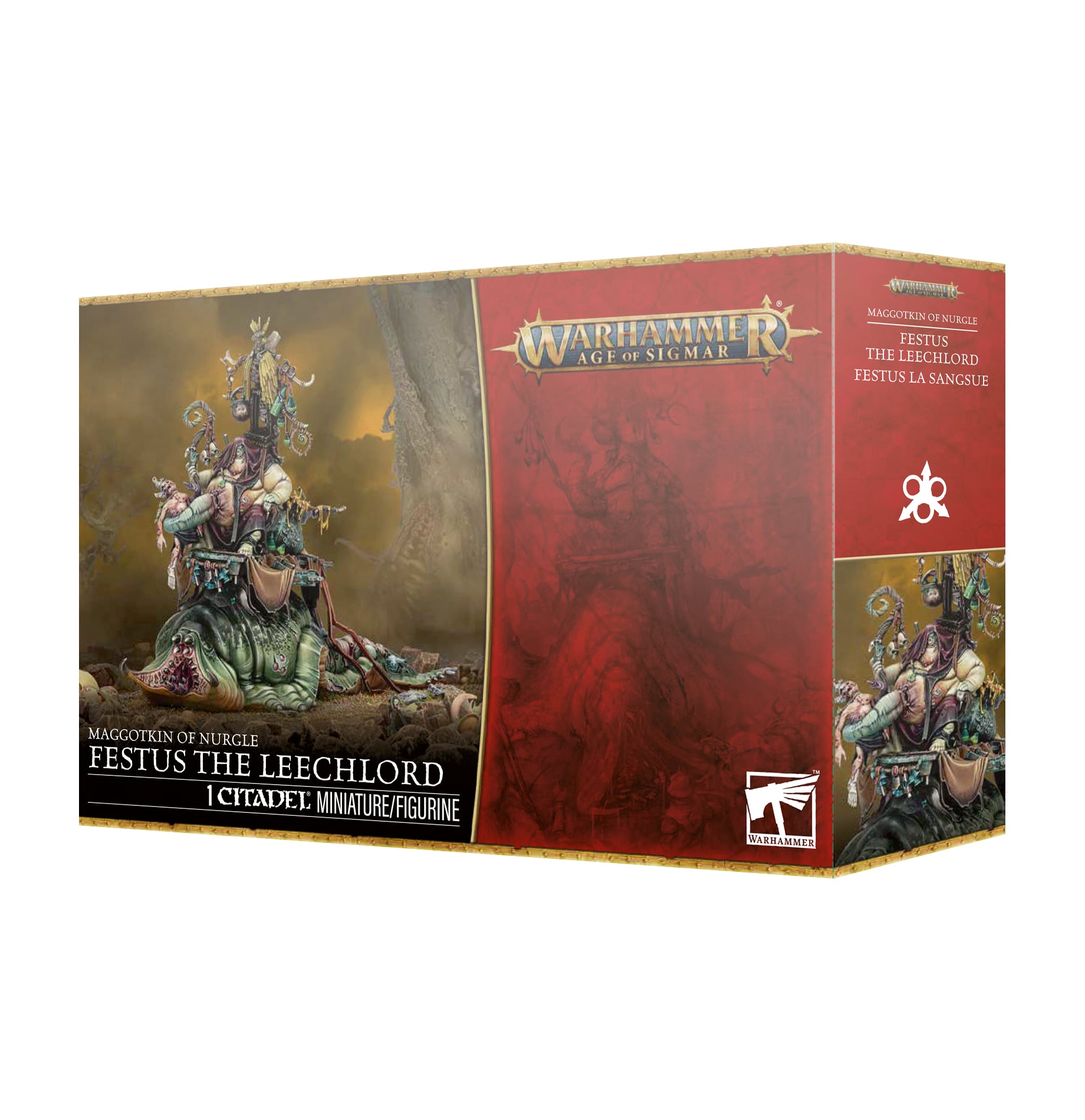 Festus The Leechlord Maggotkin of Nurgle Age of Sigmar Warhammer 83-115 Box