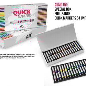 Full Range Quick Markers 34 Units Special Box AK Interactive AKMQ150