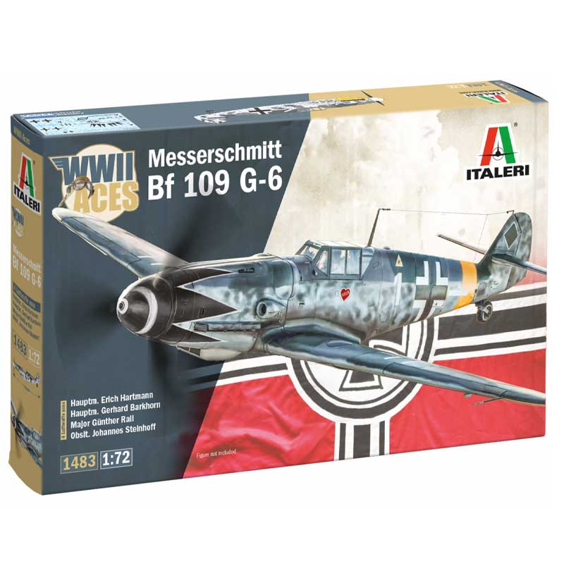 Italeri Bf 109 G-2/G-6 Aces 1/72 Scale 1483
