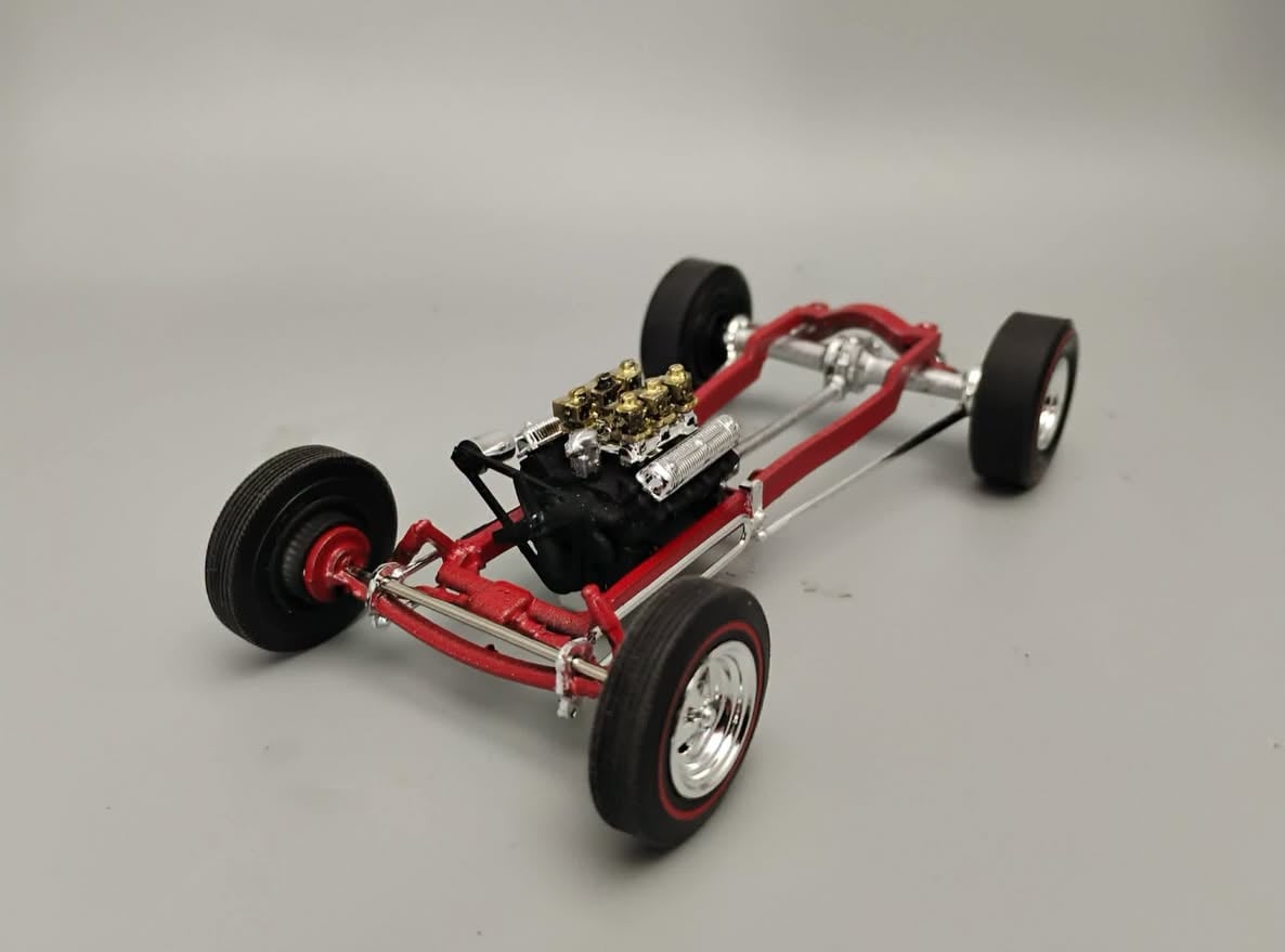 AMT 1925 Ford Model T Panel with Coca-Cola Collector Tin 1/25 Scale 1523 Chassis