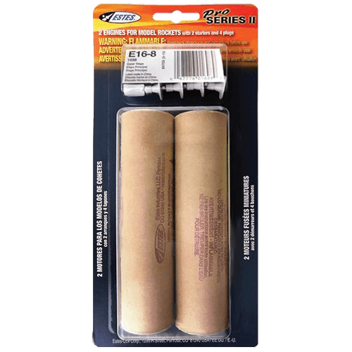 Estes E16-8 Engines 2 Pack 29mm 1698