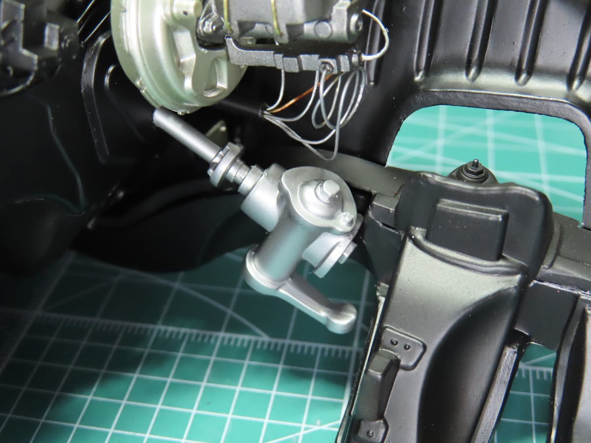 Firewall and Steering Box in Place 09