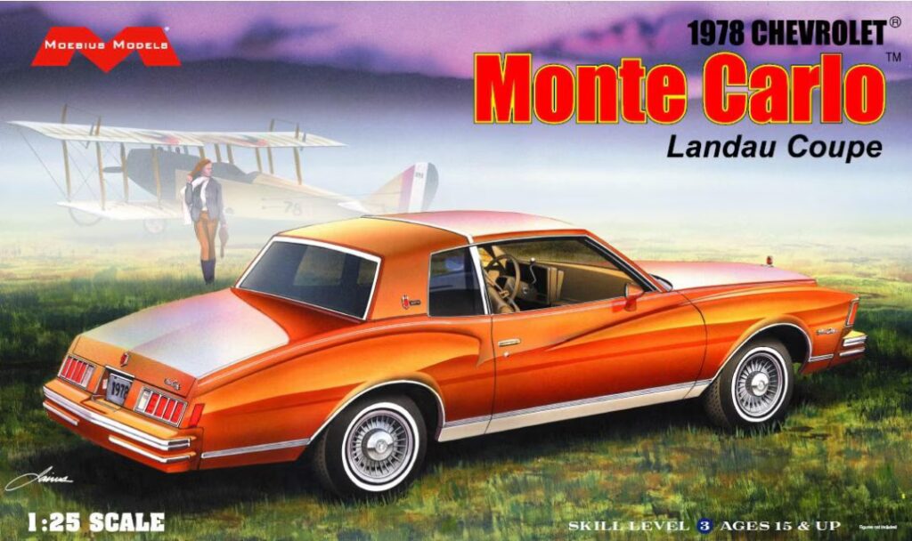 Moebius 1978 Chevrolet Monte Carlo Landau Coupe 1/25 Scale 2330 ...