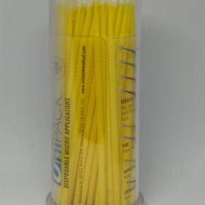 Unipack Fine Microbrushes Pack of 100 Yellow UN.9116-FY